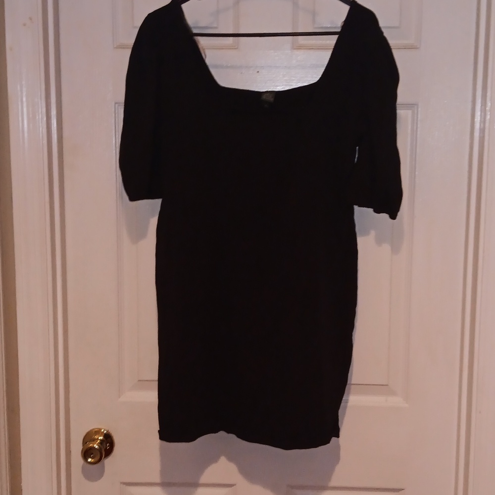 WILD FABLE BLACK COTTON DRESS